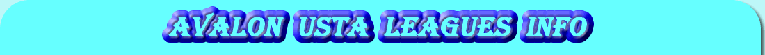 Avalon USTA Leagues Info